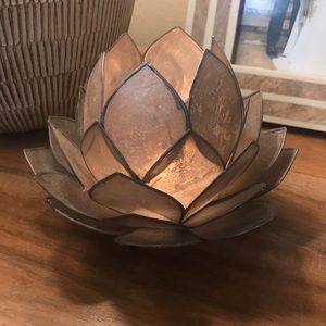 Capiz shell candle votive